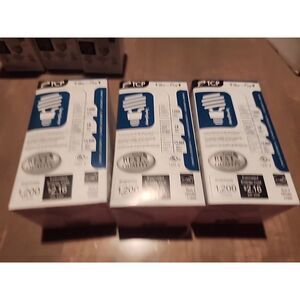 (3) TCP SpringLamp Compact Fluorescent Light Bulb 18W=75W 1200 Lumens 2700K